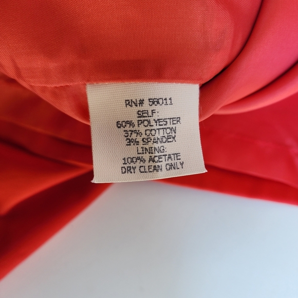 NWOT DAVID MEISTER Pencil Dress Womens Red Sleeveless Lined Carrier Sz 6 - Picture 15 of 15